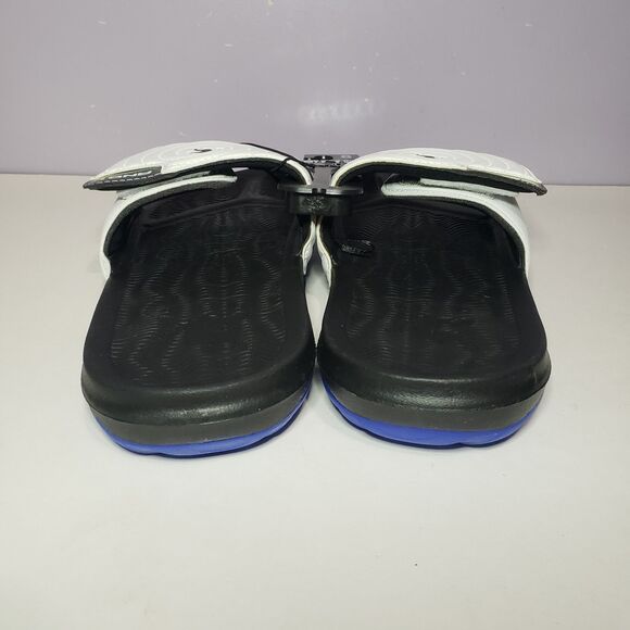 AND1  NWT White Black Men's Unisex Slides Slip On Sandals Sz 8 - Picture 5 of 7